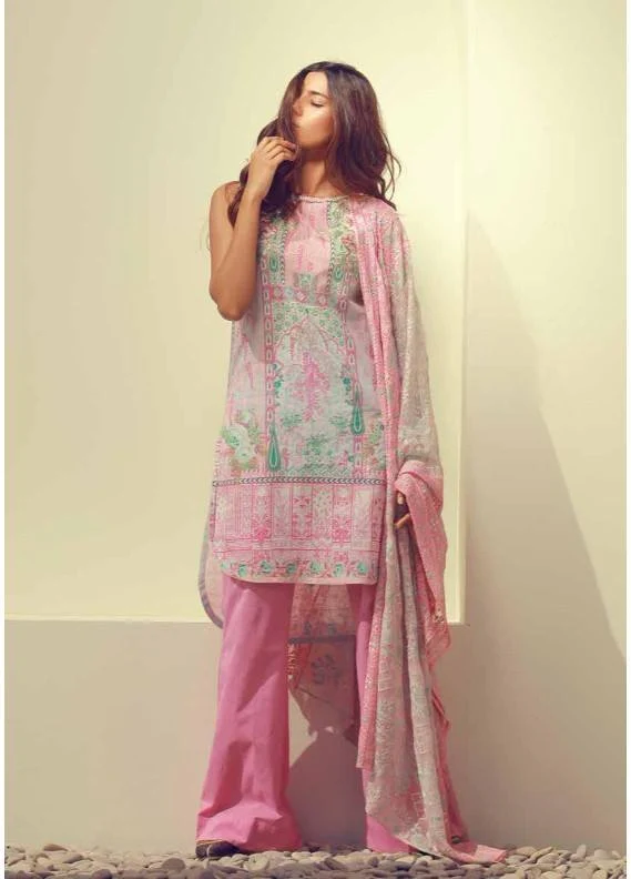 LAWN 05 PINK 3P EMB. ALKARAM