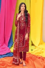 3PC Chunri Lawn Unstitched Suit CL-22213 B